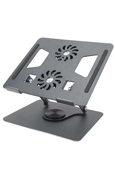 ELTRAZONE حامل كمبيوتر محمول قابل للدوران 360 درجة مع مراوح تبريد مدمجة (11–1...