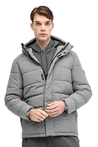 Kinetix ML DOWNEY COAT 5PR ANTRASIT MELANJ Ανδρικό κοντό παλτό