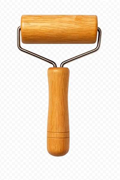homvira 🌿 Ahşap Hamur Açma & Şekillendirme Rulosu –Ergonomik Saplı, Paslanma...
