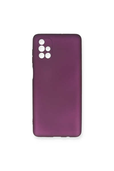 eco port جراب سامسونج جالاكسي M51 أول سيليكون - برقوقي