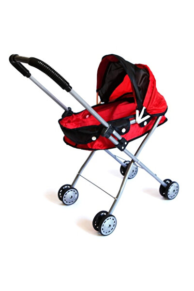 Royal Carucior Landou pentru Papusi, Cadru Metalic, Pliabil cu Copertina Ajus...