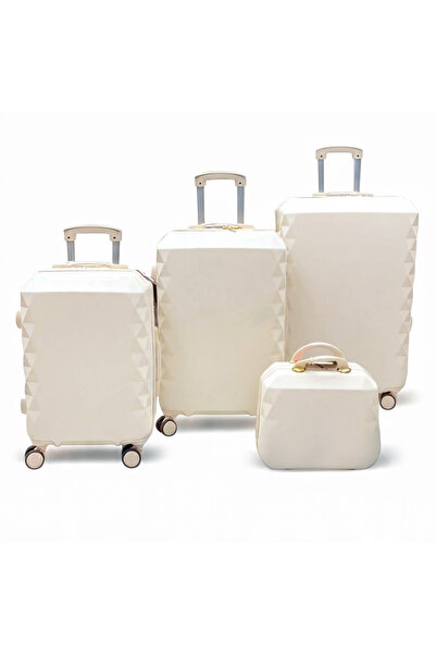 AMENAT 4-piece travel bag set, beige color