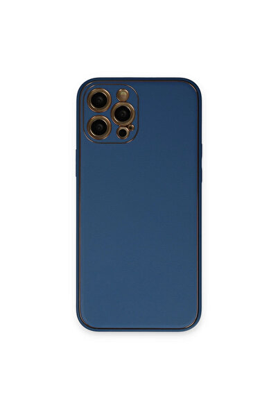 eco port جراب آيفون 12 برو غطاء سيليكون جلد كوكو - أزرق فاتح