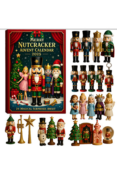 NO BRAND صندوق أعمى ليوم عيد الميلاد - صندوق أعمى كسارة البندق - 26 * 18 * 3 سم