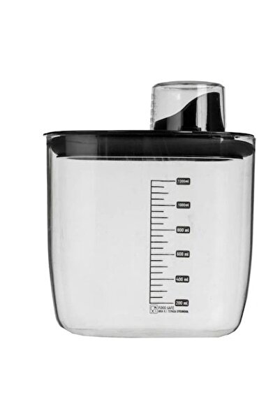 AVA Food Storage Container with Drain Hole and Measuring Cup, 1.3 L