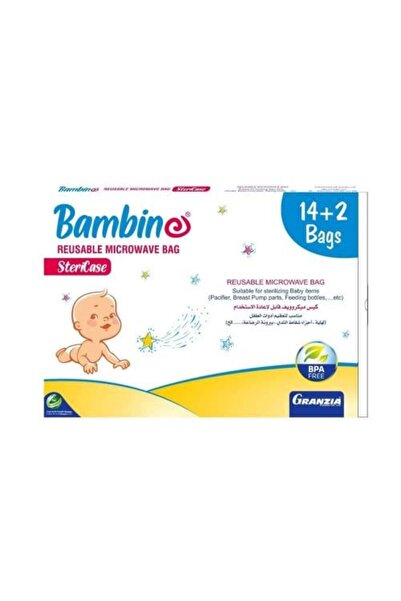 Granzia حقيبة تعقيم الميكروويف القابلة لإعادة الاستخدام من بامبينو ستيري كازا