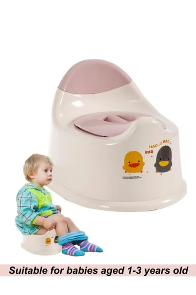 Generic مقعد تدريب على استخدام المرحاض للأطفال مع غطاء، كرسي تدريب على استخدام المرحاض للأطفال ذو ظهر مرتفع