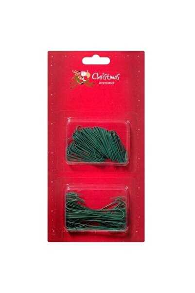 Winter Set de 150 cârlige verzi pentru agățarea globurilor, ornamentelor,bomb...