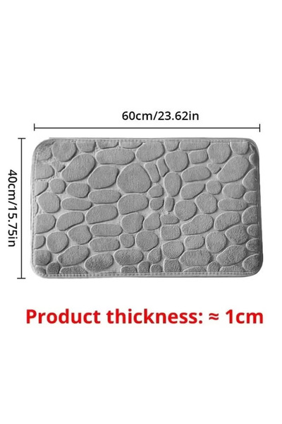 Generic Bathroom carpet quick-dry mat, rubber-backed machine-washable shower mat