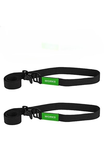 AVA Curele de fixare cu cataramă metalică, 109x2.5cm – Set de 2