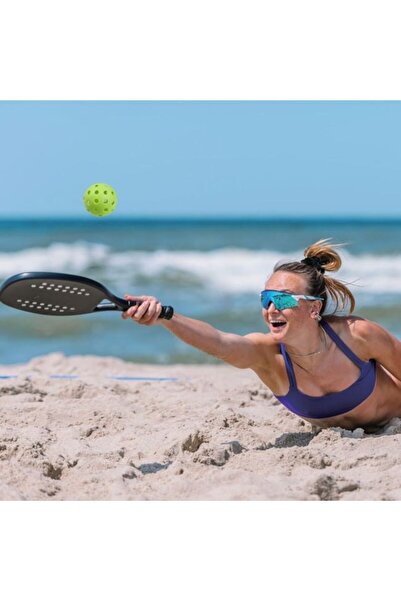 AVA Set of 3 Beach Tennis Balls, Pickleball, multicolor, 7.5cm