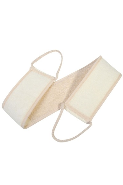 NO BRAND Burete de baie pentru spate, Poliester, Alb, 50 cm