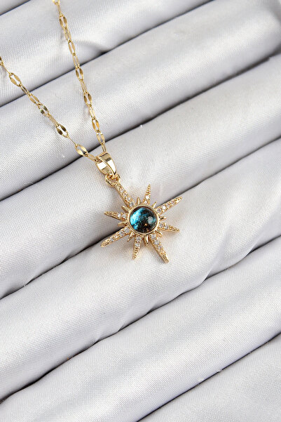 Clariss Harmonyaura 316L Steel Zircon Stone Polar Star Model Gold Color Women...