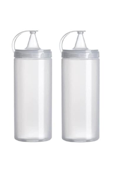 AVA Set of 2 transparent dispensers with cap and stopper, AVA, 700 ml, 7x26 cm