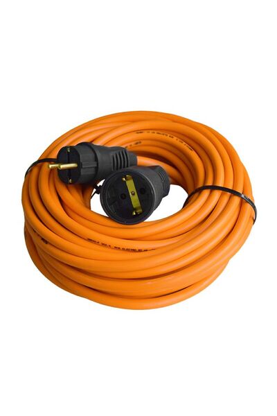 KlaussTech Extension Cable with Coupler and Plug, 3x1.5 mm2, 10 m
