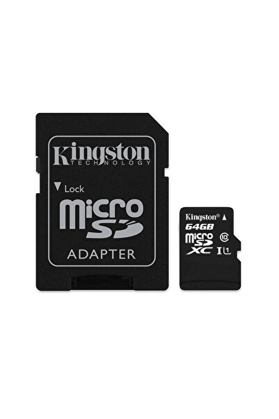 Kingston MicroSD card 64GB Class 10 + Adapter