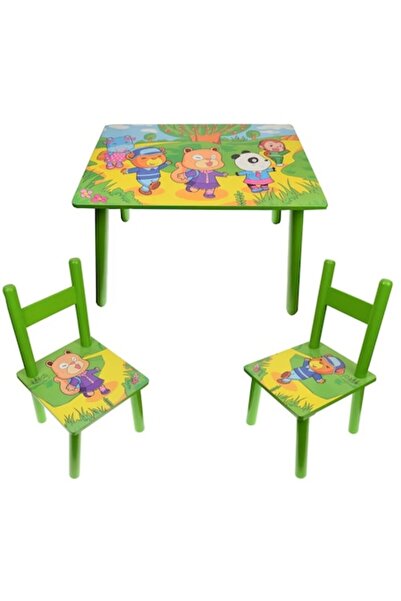 Marcoshop Children's table with 2 chairs Animal Friends