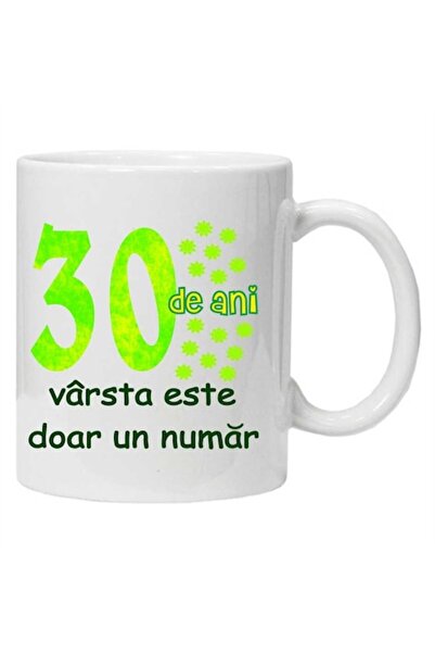 CRD PRINT Personalized ceramic mug '30 years - age is just a number' 330 ml