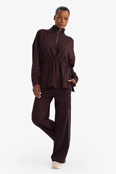 DeFacto Αθλητικό παντελόνι DeFactoFit με φαρδύ μπατζάκι τσέπες με φαρδύ πόδι μακρύ μήκος G4370AX25WN