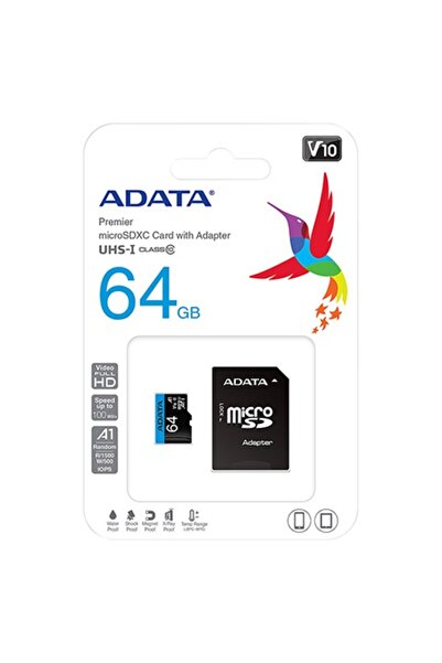 Adata 64GB Class 10 Micro SDXC.