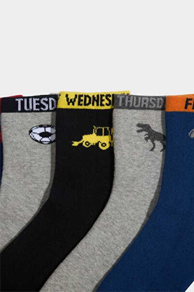 DeFacto Boy's 5-Pack Cotton Long Socks G5461A8Ns