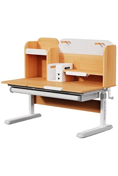 Marcoshop Birou ergonomic reglabil pentru copii NATUR