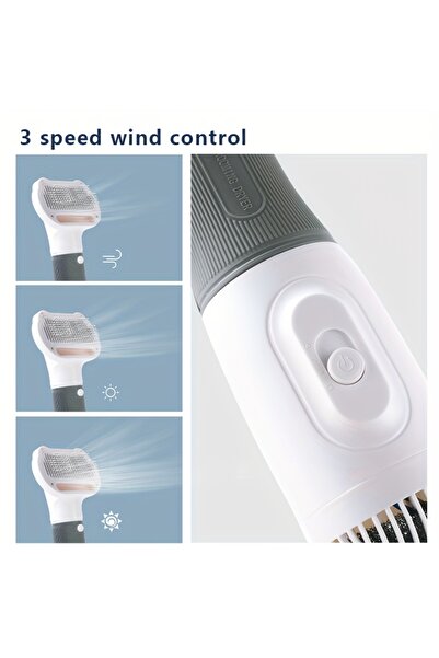 Generic 600w Blue Pet Hair Dryer with Adjustable Speed & Temperature, 3-in-1 Grooming Tool for Cats, UK Plug