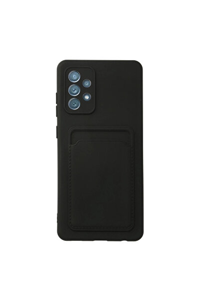 eco port حافظة متوافقة مع هاتف Galaxy A33 5g من السيليكون مع بطاقة عمل كيلفن - أسود