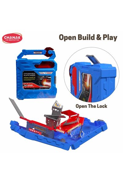 Chanak City Action Diy Racing Team Toolbox Transshape Playset With Lights & Sounds