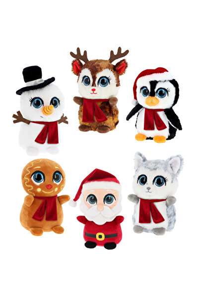 Keel Toys 10 سم ميني موتسو كريسماس 6 مجموعات، تباع بشكل فردي