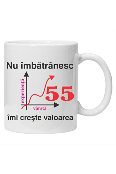 CRD PRINT Cană ceramică personalizată „Nu îmbătrânesc, mă înscriu în valoare”...