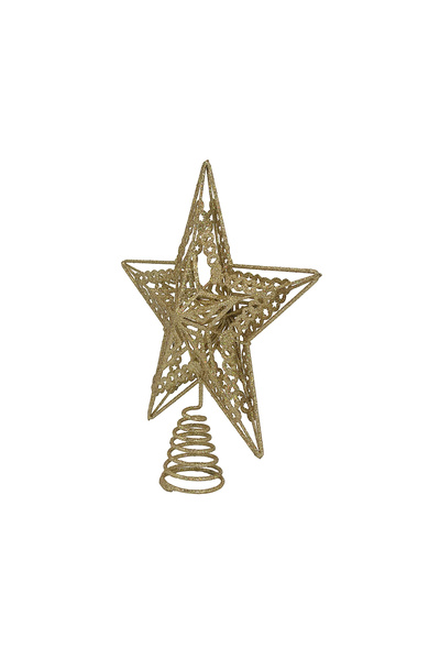 Christmas Magic Star Tree Top Gold 25x5.5x30cm