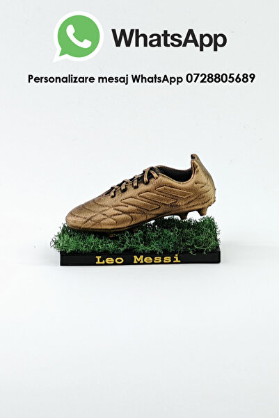 ChillOutlet Trofeu personalizat de fotbalist cu nume și prenume 14x7x9 cm