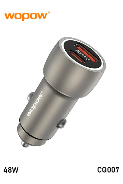 wopow 48W USB C Car Charger, Dual Port Fast Charger with PPS for iPhone & Android
