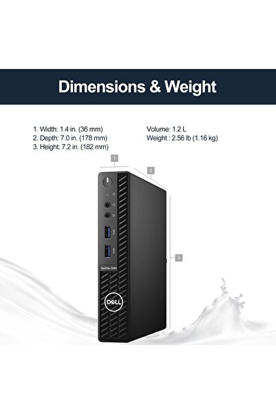 Dell REFURBISHED OptiPlex 3080 Micro Desktop Computer - Intel Core i5-10TH GEN, 16GB RAM, 512GB SSD