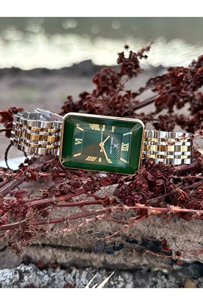 Daniel Klein ORIJINAL 2 YIL GARANTİLİ DİKDÖRTGEN KASA KRİSTAL CAMLI KADIN KOL SAATİ