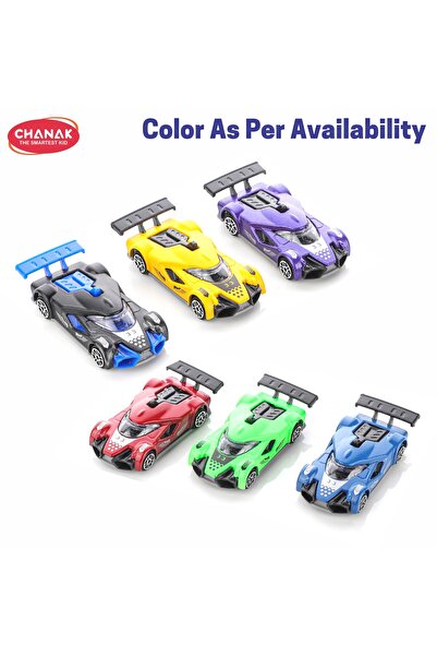 Chanak Die-Cast 1st Model Metal Racing Car Set Free Wheel Street Racer Toy Cars for Kids 3+