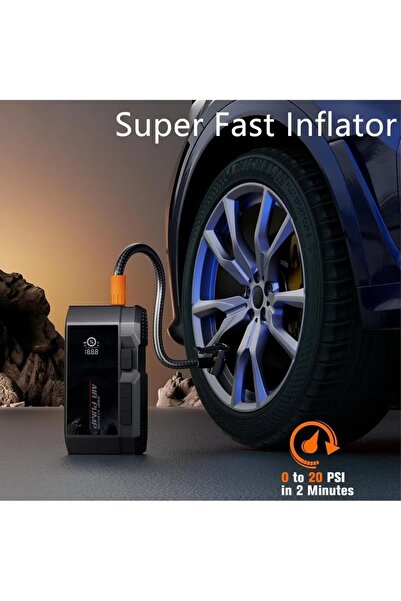 AGD Car Jump Starter Emergency Kit – Power Bank, Tire Inflator, Flashlight