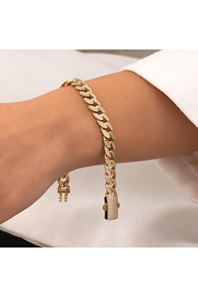 hakan mücevherat Taşlı Gurmet 14 Ayar Altın Bileklik
