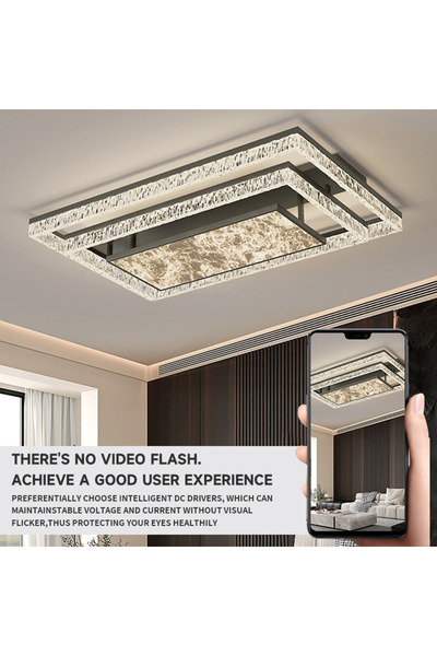 Generic Italian-style Minimalist Geometric LED Chandelier - Living/Dining/Bedroom