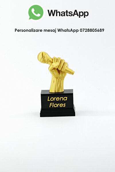 ChillOutlet Personalized Music Trophy with Artist Name, 17 x 11 x 4.5 cm