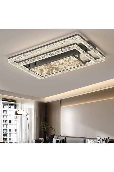 Generic Italian-style Minimalist Geometric LED Chandelier - Living/Dining/Bedroom