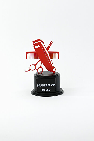 ChillOutlet Reception decoration for barber shop personalized with company or hairstylist name - RED