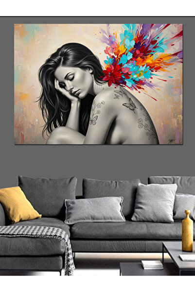 KanvasSepeti Χρωματιστές βαφές Υψηλής ποιότητας ελαιογραφία Με υφή Καμβάς για...