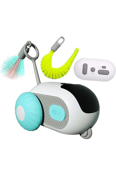 NO BRAND Cat toy automatic and remote control, indoor cat adult interactive c...