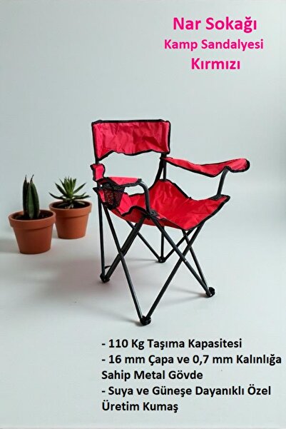 nar sokağı Kamp Sandalyesi Piknik, Plaj, Bahçe ve Balkon Sandalyesi