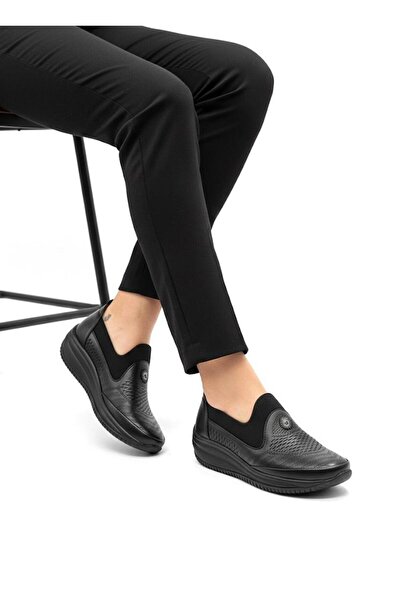 MİRATERLİK ORTOPEDİK TERLİK VE AYAKKABI Mira Orthopedic Women's Leather Shoes Are Suitable for Heel Spurs, Bone Protrusions, Sole Collapse, and Flat Feet