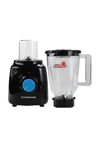 Olsenmark 2 in 1 Multifunctional Blender With Stainless Steel Blades & Dual Speed Control with Pulse