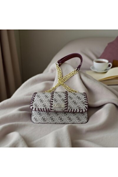 Gözde Mağazacılık حقيبة كتف نسائية بتفاصيل محبوكة