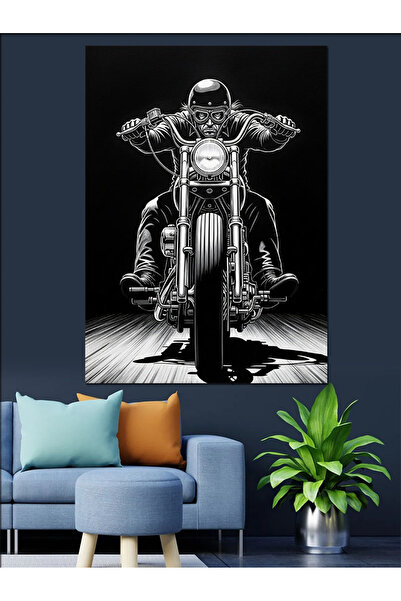 KanvasSepeti Vopsea în ulei de înaltă calitate, neagră clasică, texturat Pânz...